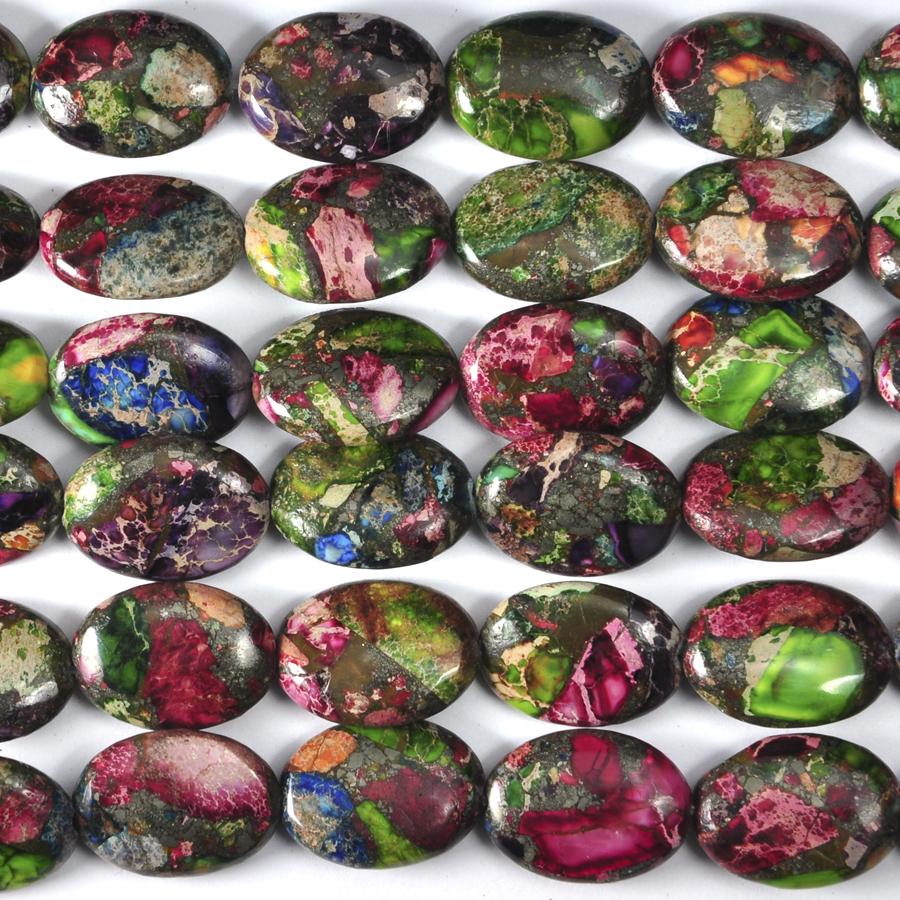 Mardi Gras Impression Jasper 13x18 Oval