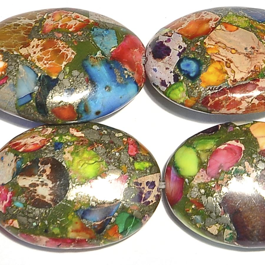 Mardi Gras Impression Jasper 18x25 Oval