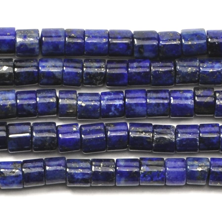 Natural Lapis 4mm Heishi