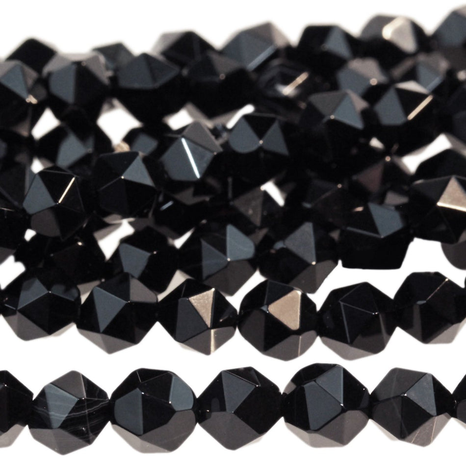 Onyx 6mm Star Cut Round 15-16 Inch