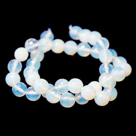 Opalite (synthetic) 10mm Round Faceted 15-16 Inch