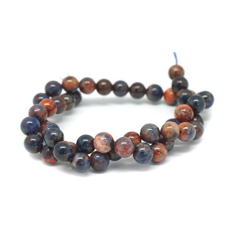 Orange Sodalite DYED 8mm Round 15-16 Inch