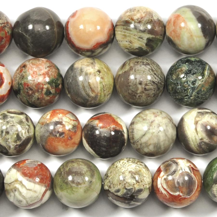 Peacock Jasper 10mm Round