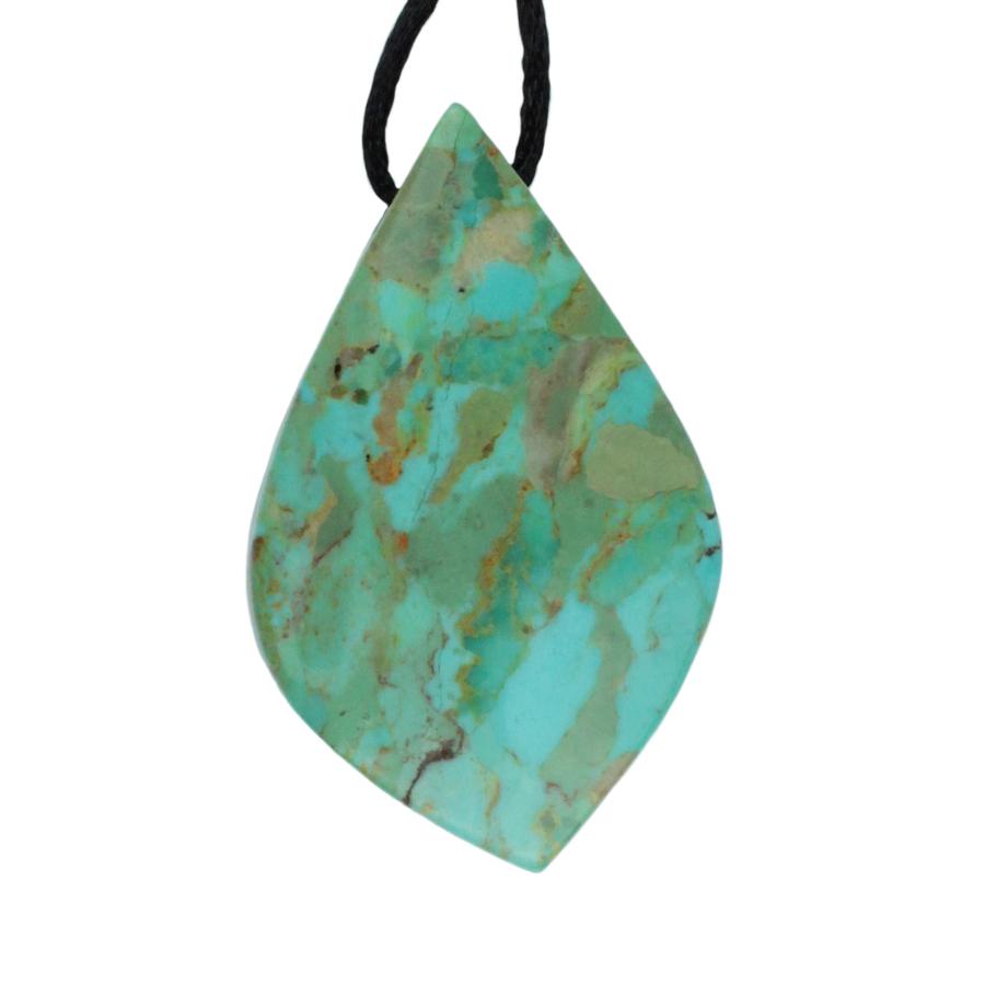 Turquoise (Campo Frio) Greeen 25x35-40mm Marquise Pendant