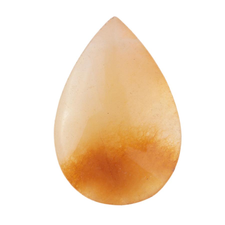 Yellow Jade 28x32mm Free Form Drop Pendant