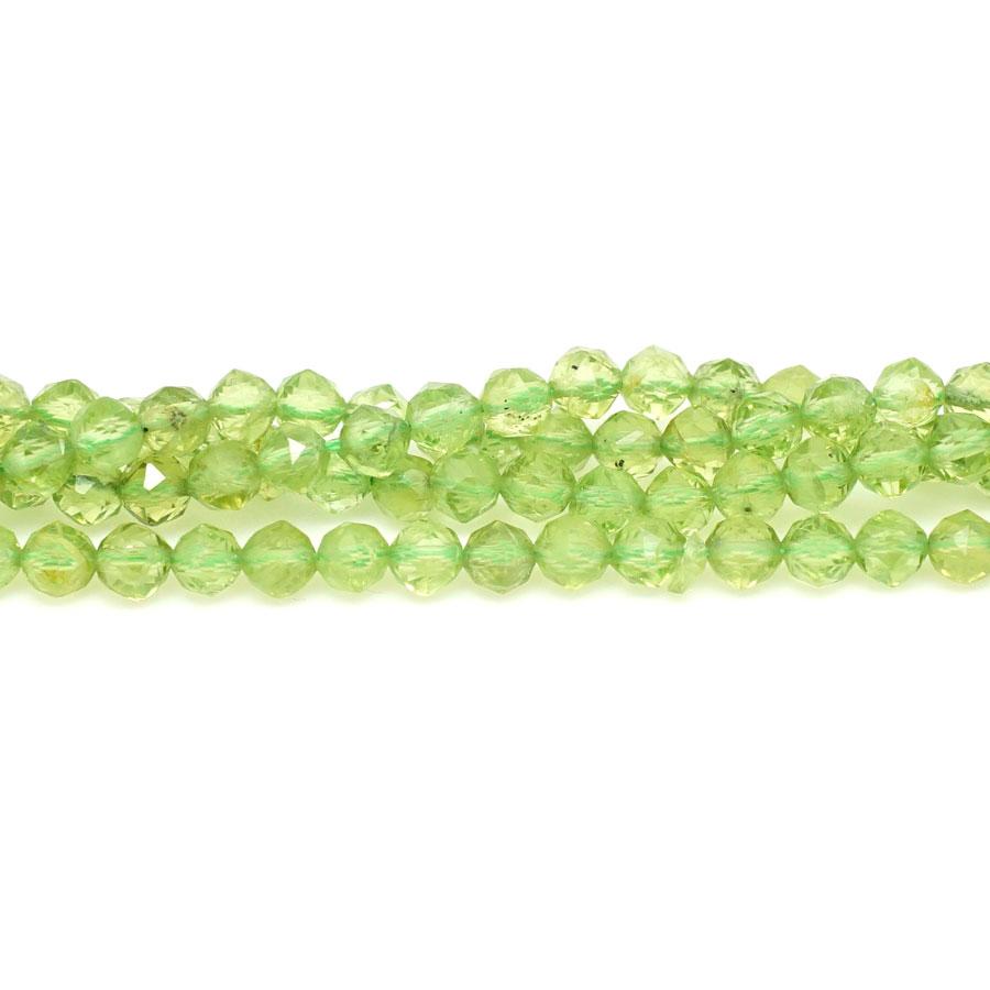 Peridot A 4mm Double Heart - 15-16 Inch