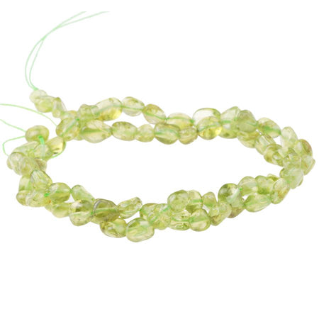 Peridot 5-6mm Pebble Strand 15-16 Inch