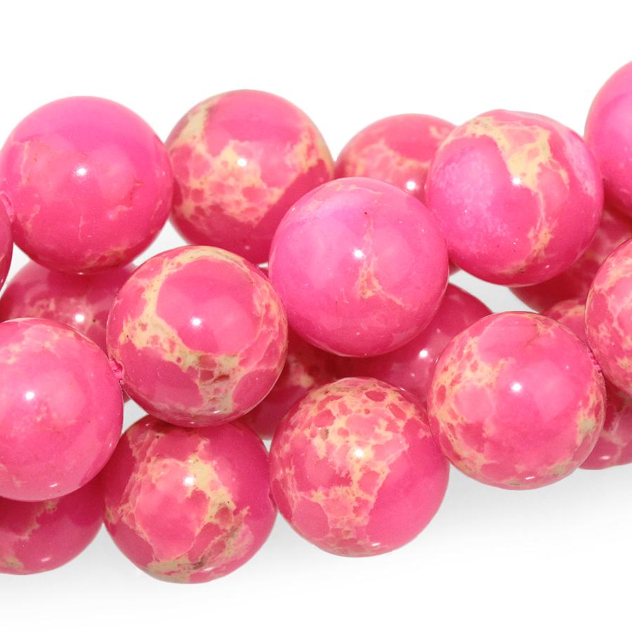 Pink Impression Jasper 10mm Round