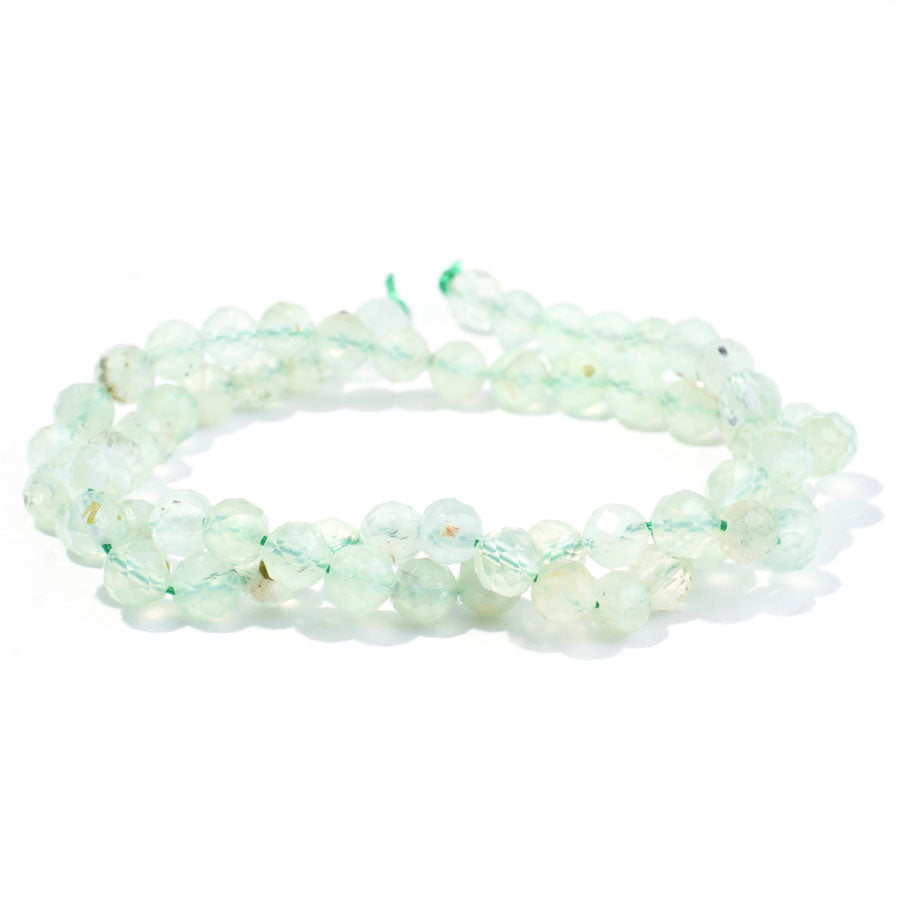 Prehnite 6mm Round Faceted A Grade - 15-16 Inch - Goody Beads