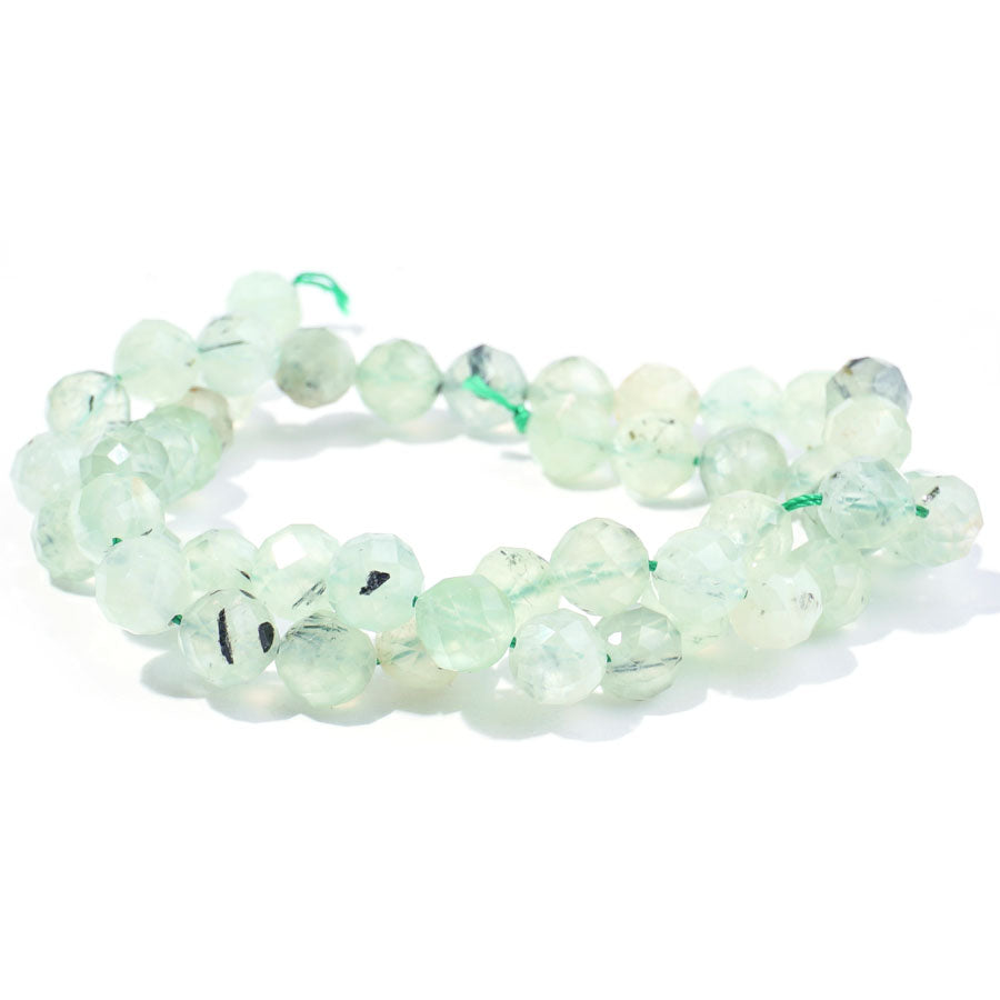 Prehnite 8mm Round Faceted A Grade - 15-16 Inch - Goody Beads