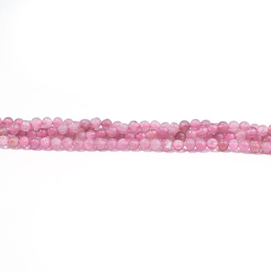 Pink Tourmaline 2mm Round Faceted A Grade - 15-16 Inch - Goody Beads