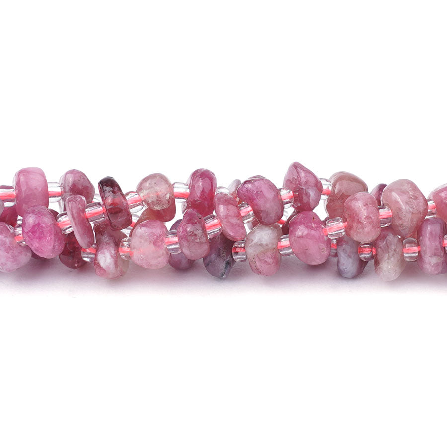 Pink Tourmaline 6x8mm Pebble 15-16 Inch - Goody Beads