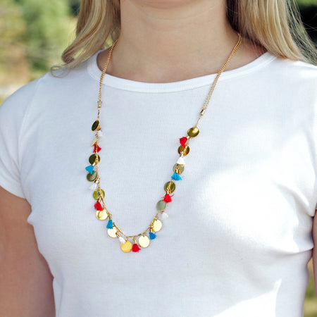 DIY Patriotic Golden Glamor Tassel Necklace - Goody Beads