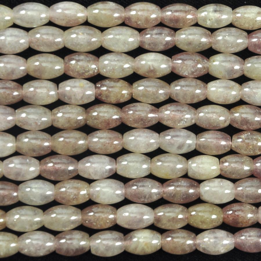 Raspberry Quartz 7x10 Rice Bead