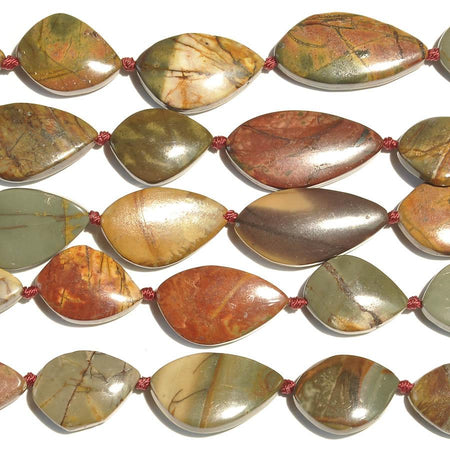 Red Creek Jasper 15x20 - 15x30mm Marquise