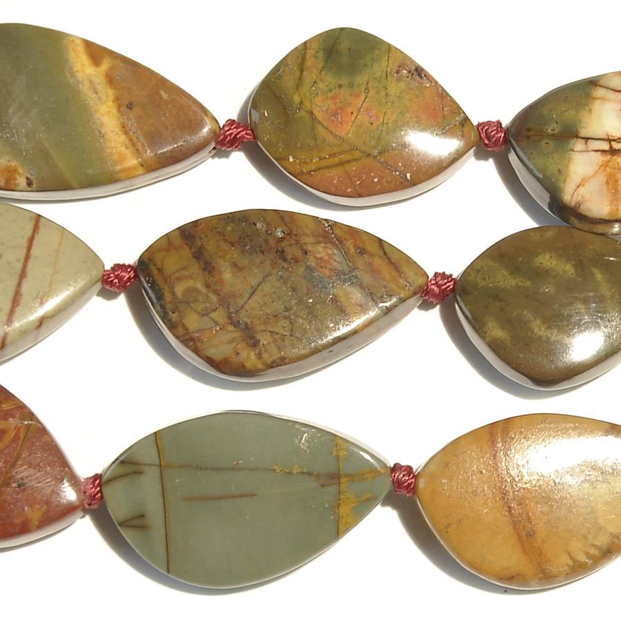 Red Creek Jasper 15x20 - 15x30mm Marquise