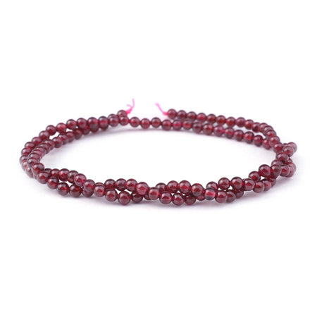 Red Garnet 3mm Natural Round A-Grade - 15-16 Inch