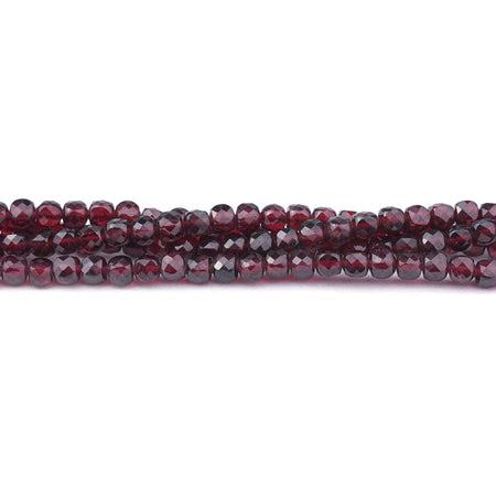 4mm Garnet, Red Diamond Cut Cube - Limited Editions - Goody Beads