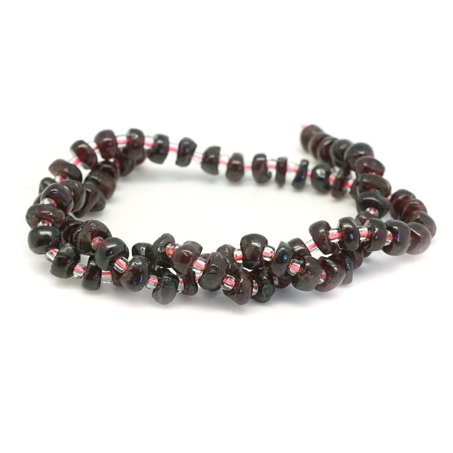 Red Garnet 5x8mm Chips - 15-16 Inch