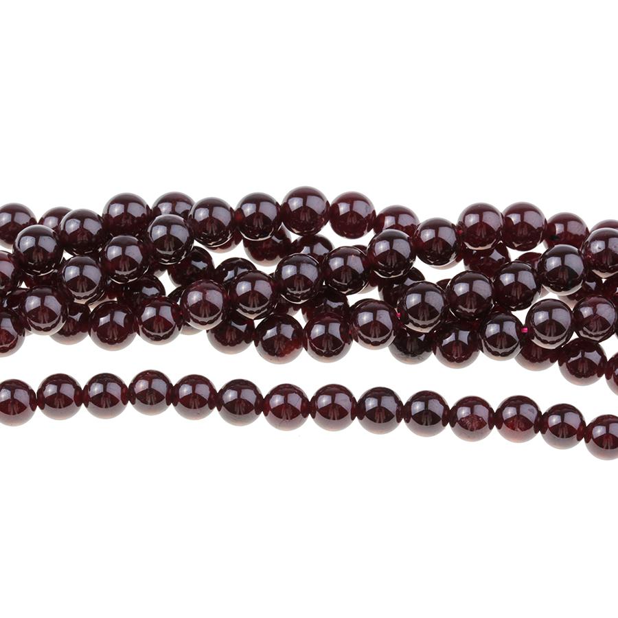 Red Garnet 6mm Round 8-Inch