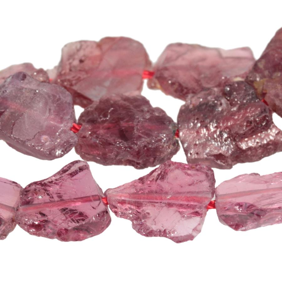 ROUGH Red Garnet 8-12mm Slice 8-Inch