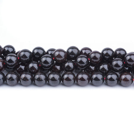 African Red Garnet 8mm Round - Limited Editions - Goody Beads