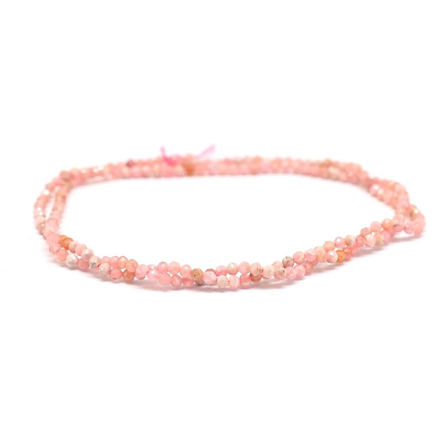 Rhodochrosite Faceted 2mm Round - 15-16 Inch