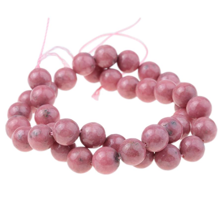 AA Grade Rhodonite 10mm Round 15-16 Inch