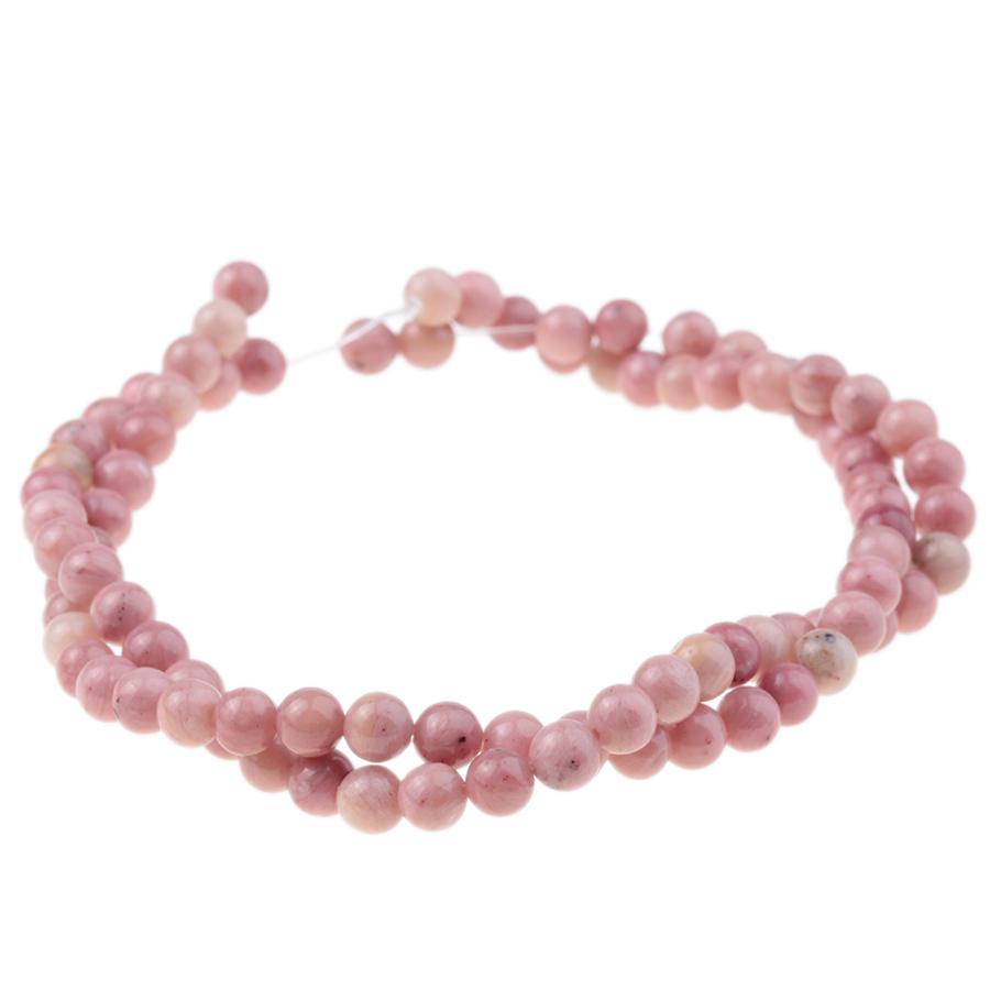 Rhodonite 4mm Round 15-16 Inch