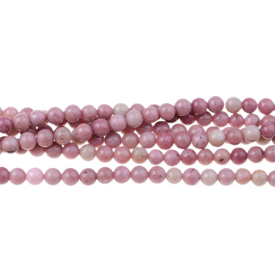 Rhodonite 4mm Round 15-16 Inch