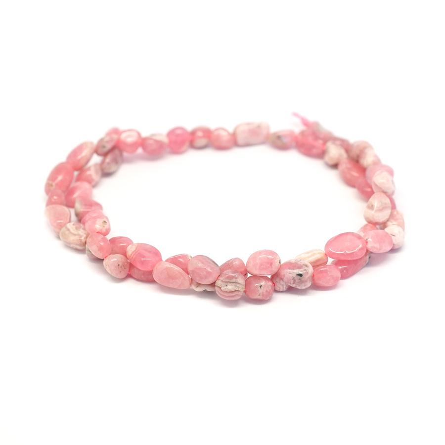 Rhodochrosite A Grade 6x8mm Pebble - 15-16 Inch