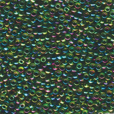 8-9341 Green Lined Chartreuse Miyuki Seed Beads Tube - Goody Beads