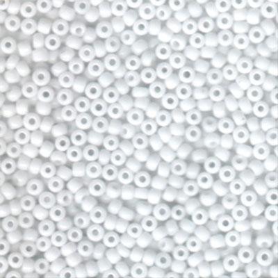 8-9402 Opaque White Miyuki Seed Beads Tube - Goody Beads