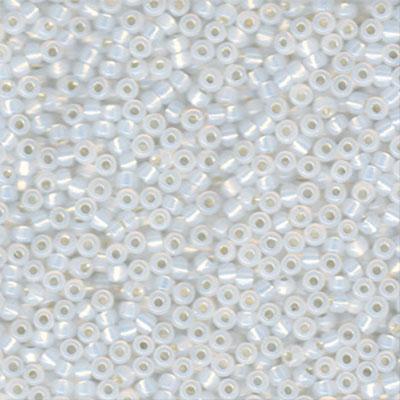 8-9551 Gold Lined White Opal Miyuki Seed Beads Tube - Goody Beads