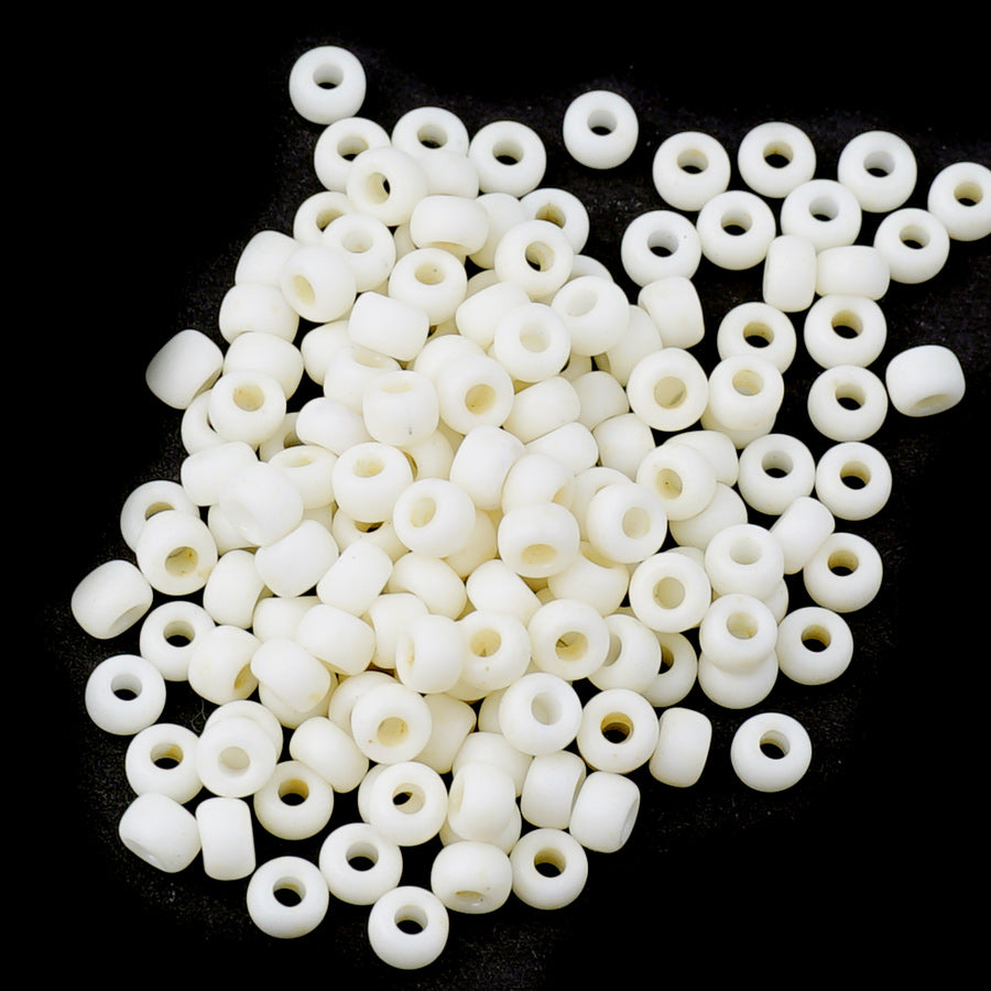 8-92021 Matte Opaque Cream Miyuki Seed Beads Tube - Goody Beads