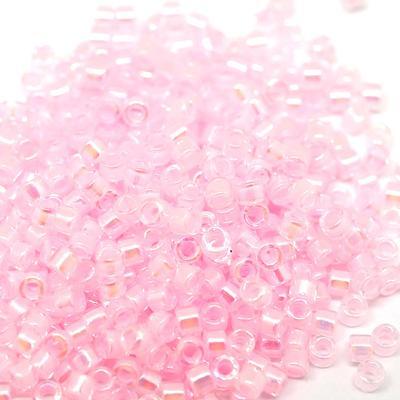 DB055 11/0 Silver Lined Pale Pink Miyuki Delica Seed Beads Tube - Goody Beads