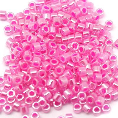 DB247 11/0 Lined Crystal/Fuchsia Miyuki Delica Seed Beads Tube - Goody Beads