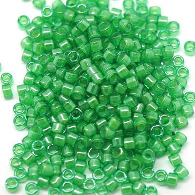 DB274 11/0 Color Lined Green/Lime Miyuki Delica Seed Beads Tube - Goody Beads