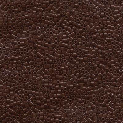 DB734 11/0 Opaque Chocolate Brown Miyuki Delica Seed Beads Tube - Goody Beads