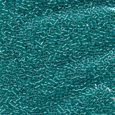 DB918 11/0 Sparkling Teal Lined Crystal Miyuki Delica Seed Beads Tube - Goody Beads