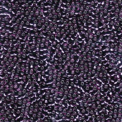 11-913 Silver Lined Dark Amethyst Miyuki Seed Beads Tube - Goody Beads