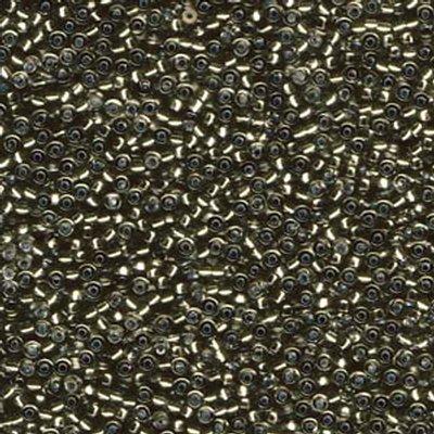 11-921L Silver Lined Grey Miyuki Seed Beads Tube - Goody Beads