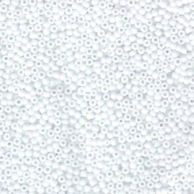 11-9402F Matte Opaque White Miyuki Seed Beads Tube - Goody Beads