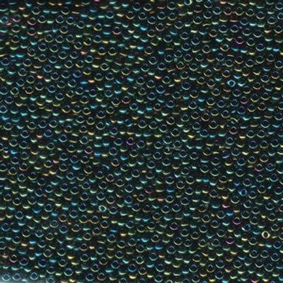 11-9453 Metallic Green Iris Miyuki Seed Beads Tube - Goody Beads