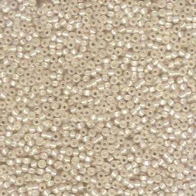 11-9577 Cream Lined Miyuki Seed Beads Tube - Goody Beads