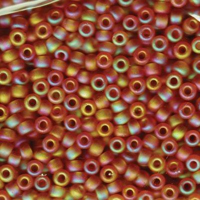 6-9133FR Matte Transparent Topaz AB Miyuki Seed Beads Tube - Goody Beads