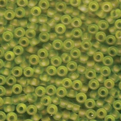 6-9143F Matte Transparent Chartreuse Miyuki Seed Beads Tube - Goody Beads