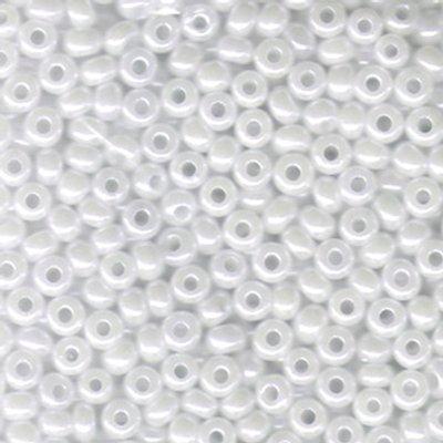 6-9528 White Ceylon Miyuki Seed Beads Tube - Goody Beads