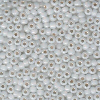 6-9551 Gilt Lined White Opal Miyuki Seed Beads Tube - Goody Beads