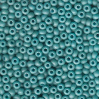 6-91251 Metallic Matte Turquoise Miyuki Seed Beads Tube - Goody Beads